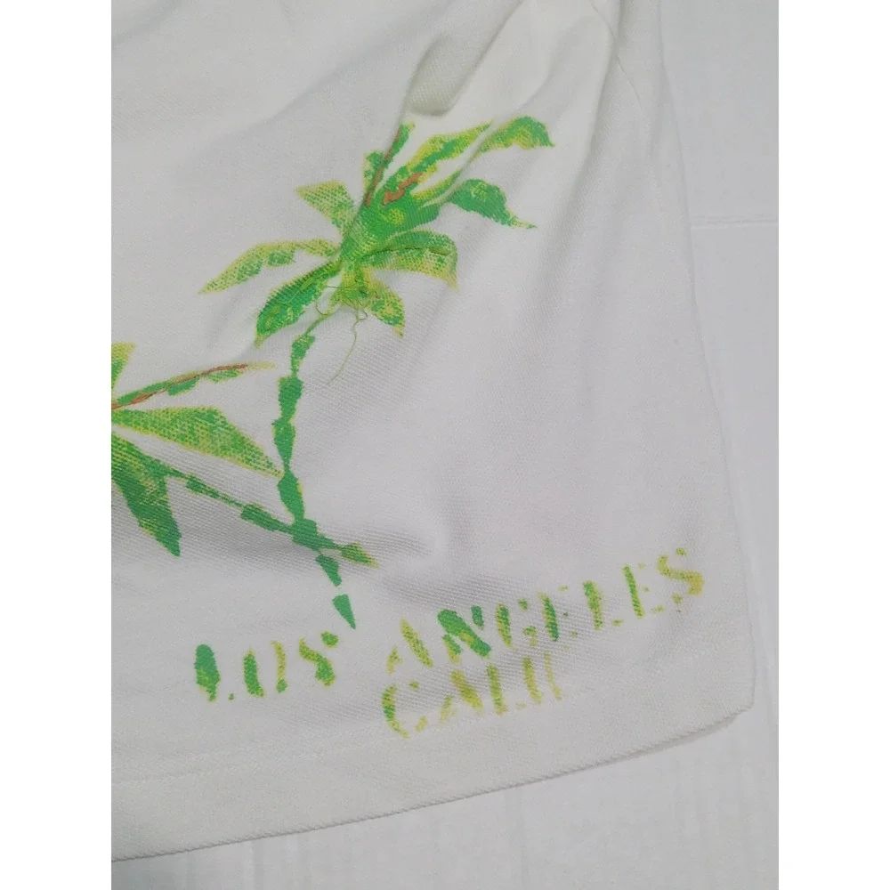 True Religion Vintage Y2K Polo Shirt Mens XXL White Buddha 56 World Tour Graphic